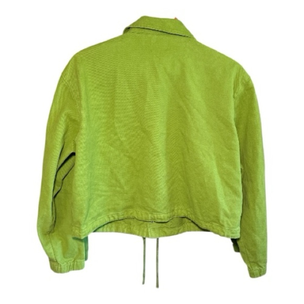Disney Winnie The Pooh RARE Green Denim Jean Jacket Women's XL - Picture 3 of 10
